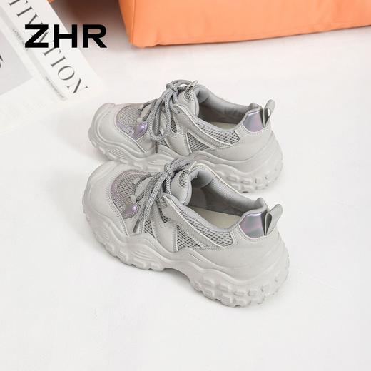 ZHR则则厚底老爹鞋女2026新款春季丑萌休闲鞋透气户外徒步登山鞋 商品图8