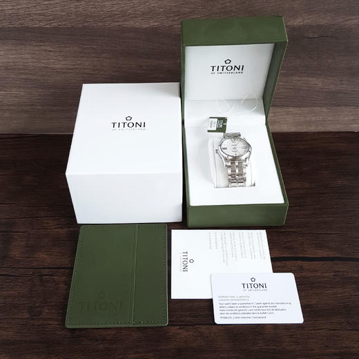 【99新】TITONI 梅花93808 S-616自动机械机芯日期、星期显示39MM（男款）Airmaster 空中霸王系列精钢170426NJ08 商品图1