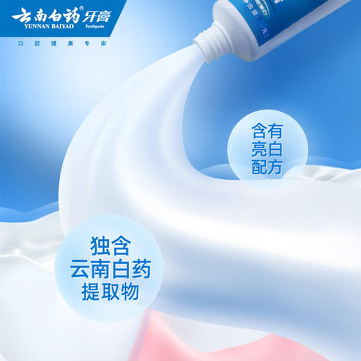 【官方正品】云南白药牙膏冬青香型135g\165g双重因子去渍提亮含云南白药活性成分减轻牙龈问题 商品图4