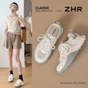 【猪皮垫】ZHR网面透气德训鞋夏季新款浅紫甜美阿甘鞋休闲运动鞋 商品缩略图1