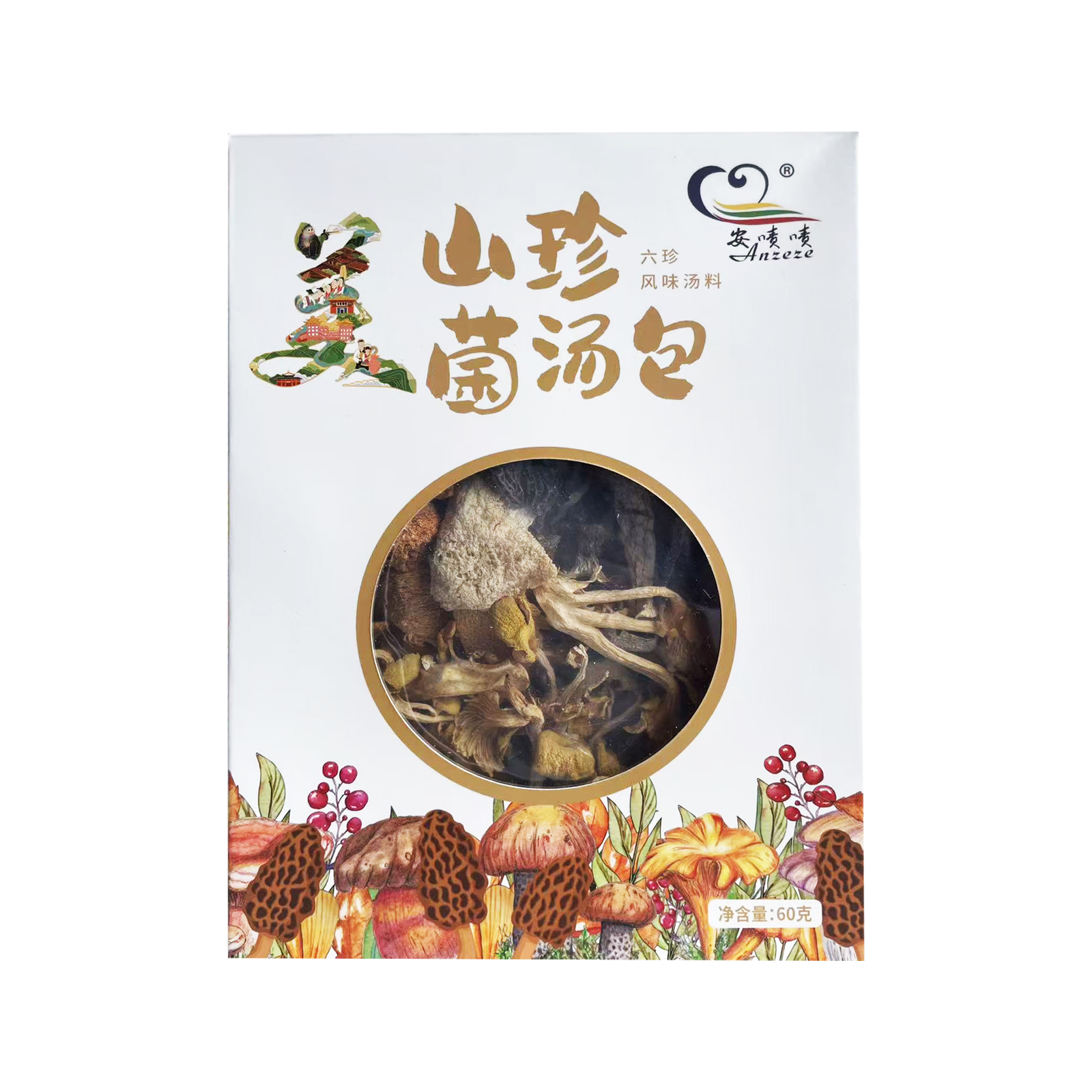 六珍菌汤包60g/盒