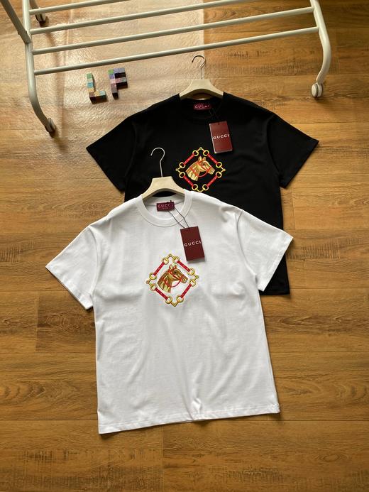 GUCCI2026夏季马头刺绣圆领短袖T恤 商品图2