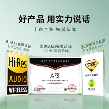 绿联蓝牙耳机T6s入耳式 -52dB深度降噪耳机金标认证空间音效 运动游戏无线耳机适用于苹果华为小米礼物 商品图3