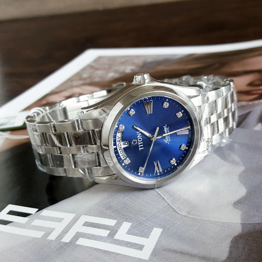 【99新】TITONI 梅花93808 S-259自动机械机芯日期、星期显示39MM（男款）Airmaster 空中霸王系列精钢170426NJ19 商品图5