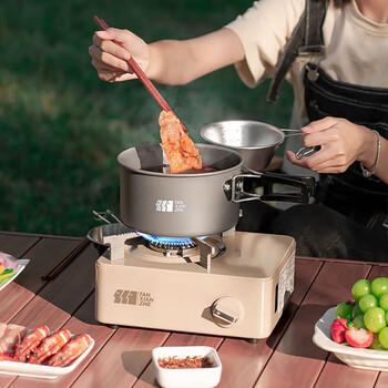 探险者（TAN XIAN ZHE）户外锅具烧水壶炊具炉具露营用品大全野炊装备全套便携厨具 商品图2