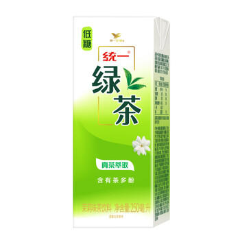 统一 绿茶 250ml*24盒/箱 茶饮料 整箱装 （新旧包装随机发货） 商品图1
