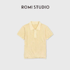 ROMI STUDIO“简约老钱”高智感麻花纹理polo领针织短袖 RWDSSU1653 商品缩略图3