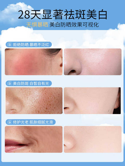 [美白防晒霜]【49.9任选3件 | 79.9任选5件 | 专区满3件送唇泥/粉底刷（2选1）】透蜜多效修色美白防晒霜SPF50+ PA++++ 50g（限购1件） 商品图1