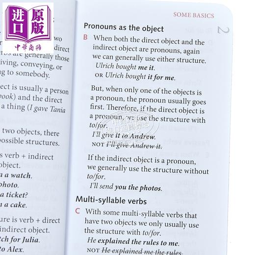 【中商原版】牛津袖珍英语语法词典3册 英语词典+动词时态+语法 Oxford Learners Pocket Dictionary VERB & TENSES GRAMMAR 商品图5