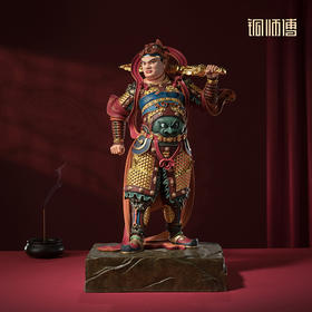 铜师傅《双林寺韦陀》客厅桌面菩萨铜摆件 家居装饰工艺品