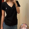 福利🧧拉夫v领100%棉女士V领小马标T恤042108 商品缩略图1