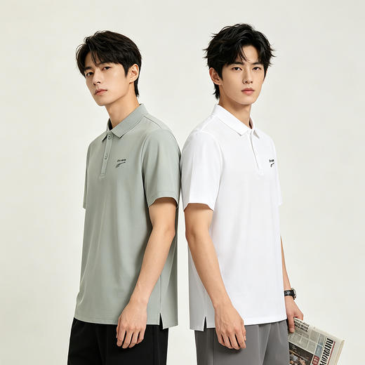 多威新款排汗透气宽松休闲男款polo衫短袖2232259 商品图3