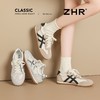 ZHR头层牛皮德训鞋女2026春季超软小白鞋女轻便平底休闲鞋阿甘鞋 商品缩略图9