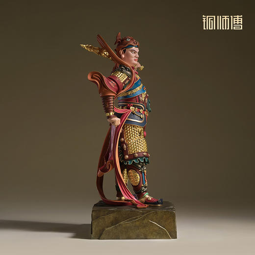 铜师傅《双林寺韦陀》客厅桌面菩萨铜摆件 家居装饰工艺品 商品图2