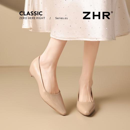 ZHR则则法式优雅气质简约浅口单鞋2026新款轻便舒适通勤工作女鞋 商品图5