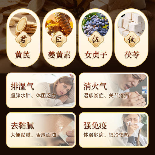 【618会员提前购】北京同仁堂姜黄黄芪片 抗炎祛湿强免疫 养胃护肝 商品图4