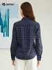 波顿女士三季磨毛棉质透气通勤合身长袖衬衣LS117325D 商品缩略图3