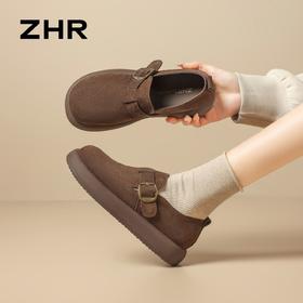 ZHR则则复古厚底勃肯鞋女鞋2026春季新款软底增高百搭休闲鞋