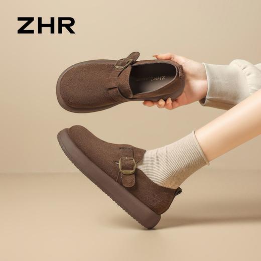 ZHR则则复古厚底勃肯鞋女鞋2026春季新款软底增高百搭休闲鞋 商品图0