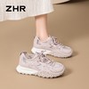 【猪皮垫】ZHR网面透气德训鞋夏季新款浅紫甜美阿甘鞋休闲运动鞋 商品缩略图7