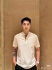 bur巴宝莉橡树叶徽章刺绣珠地网眼布棉质 Polo 衫 商品缩略图4