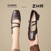 ZHR法式复古扣饰粗跟玛丽珍鞋女鞋2026新款百搭通勤轻便增高单鞋 商品缩略图9