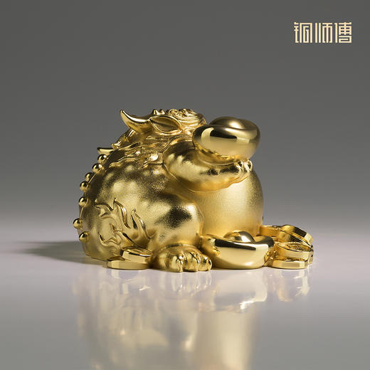 铜师傅《吉祥金蟾》客厅办公室金蟾铜摆件 日进斗金家居装饰工艺品 商品图2