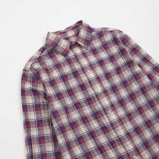 ROMI STUDIO“格纹经典”超细长绒棉空气感色织开襟衬衫 RWCSSG7505 商品图3