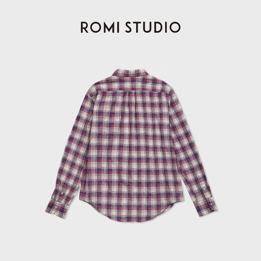 ROMI STUDIO“格纹经典”超细长绒棉空气感色织开襟衬衫 RWCSSG7505 商品图2