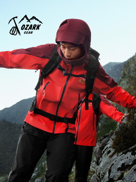 OZARK奥索卡26春夏新品冲锋衣3L户外运动防风防水耐磨DX登山服男OAGMG2610303 商品图0
