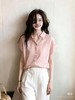 卷袖100%亚麻衬衣 商品缩略图3