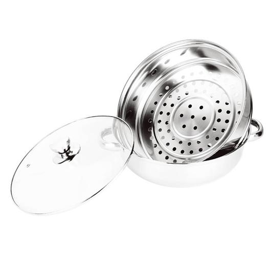 浮士德 巧媳妇礼包淘洗三件套+蒸火锅 FM-002 厨房套装沥水篮蒸锅 商品图2