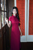 逸红颜明月优选｜#【绾红】🌹复古热烈 · Miu系·新中式手工蝴蝶结醋酸缎面旗袍裙 商品缩略图4