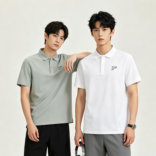 多威新款排汗透气宽松休闲男款polo衫短袖2232259 商品图4