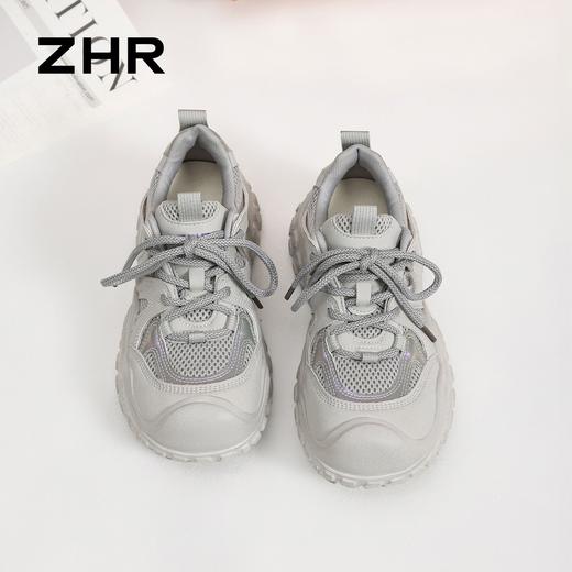 ZHR则则厚底老爹鞋女2026新款春季丑萌休闲鞋透气户外徒步登山鞋 商品图6