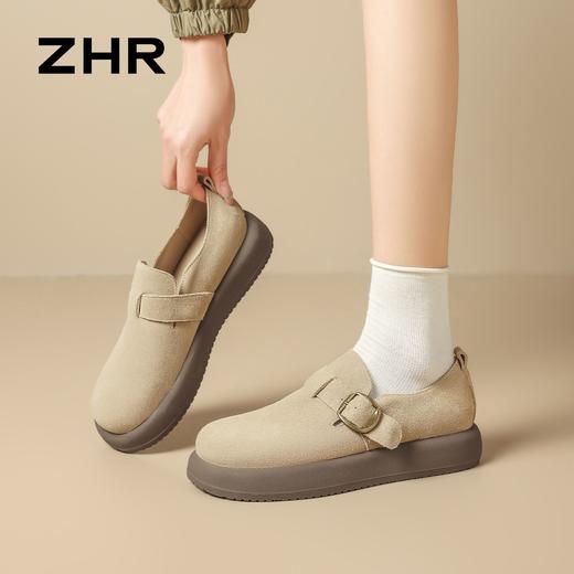 ZHR则则复古厚底勃肯鞋女鞋2026春季新款软底增高百搭休闲鞋 商品图9