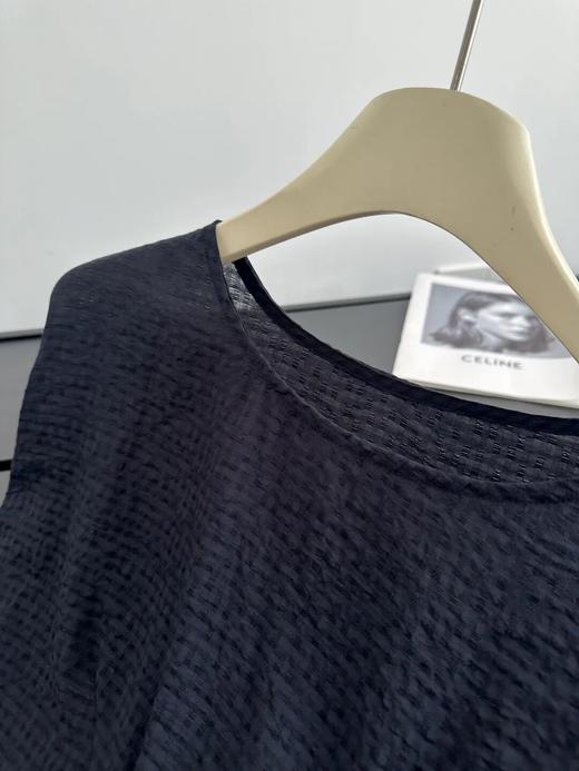 Katherine Maune天丝亚麻提花方格套装 | 雾蓝调素雅有意境，一整套上身瘦成纸片人 商品图4