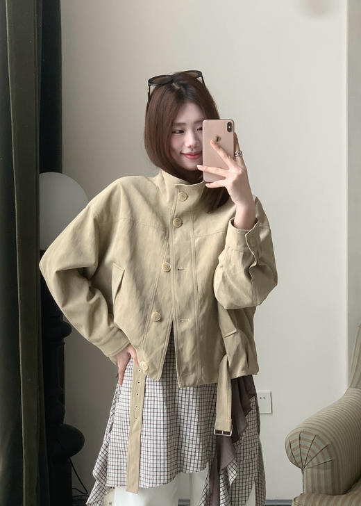 【门店同款】ENJOY春季高质雾面立领外套 169599258 商品图1