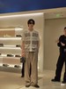 马户家格纹提花花卉针织短袖 商品缩略图0
