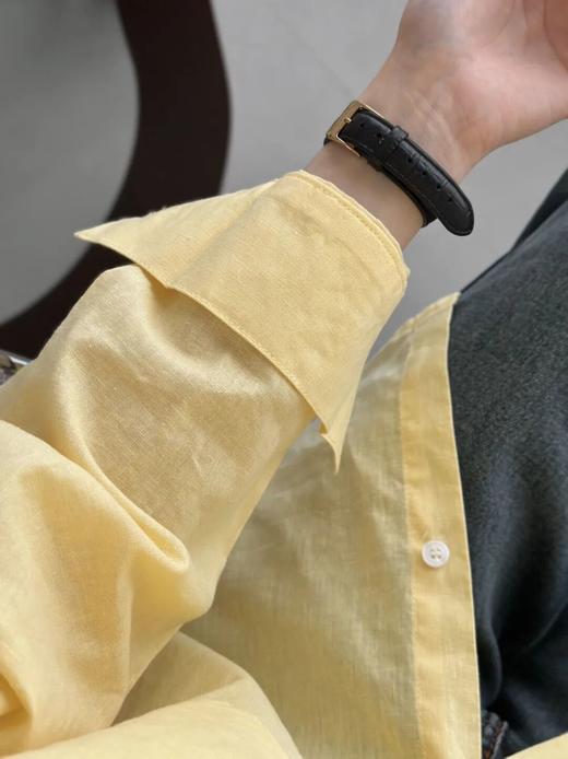 CIOCI柠檬黄亚麻衬衫 | 奶fuf自带反光板，显白到发光。28.6%亚麻+71.4%棉，清凉透气【3-6天发货】 商品图6