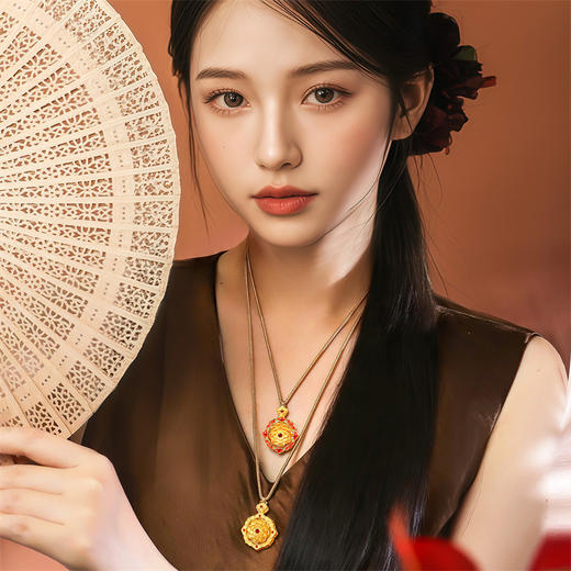 【新品首发】典粹系列足金古法吊坠【按克计价黄金2】MEMORA诗普琳GP299301、GP2994 商品图1