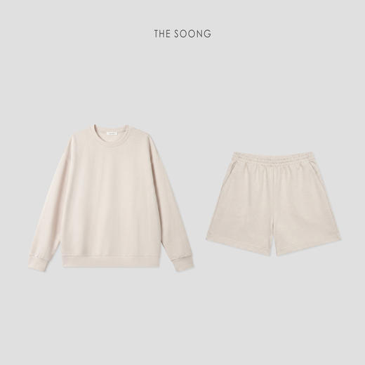 THESOONG|"松弛日常"亚麻混纺肌理感舒适运动休闲套装HWWY8864-A / HWWY8864-B 商品图4