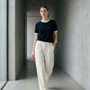PALUOPO/PL高支桑蚕丝&棉圆领时尚拼色短袖百搭简约舒适T恤ES250310Z 商品缩略图2