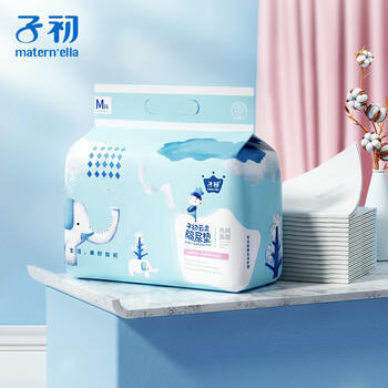 子初婴儿隔尿垫一次性新生儿防水透气尿垫床单护理垫云柔50片33*45cm 商品图5