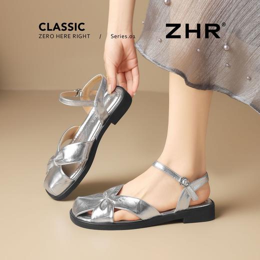 ZHR则则蝴蝶结罗马凉鞋2026新款百搭轻便包头凉鞋ins软底舒适女鞋 商品图9
