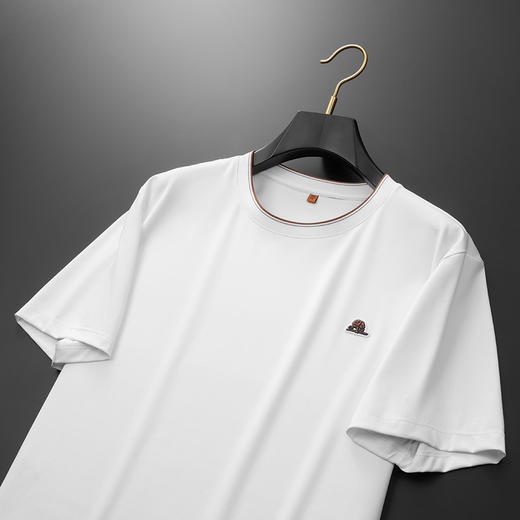 【DWP】【桑蚕丝】大依优型大码男装夏季圆领短袖T恤宽松舒适透气短袖 商品图4