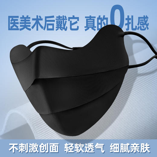 3D“智”由独立呼吸仓【BoRoUoo 分舱氏真丝防晒面罩】真丝护眼角贴片  桑蚕丝  凉感科技  一键喝水设计（五月1-3号放假，4号恢复发货） 商品图6