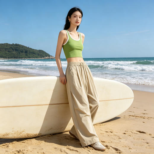 Schenvega情侣百搭山系冰爽防晒裤 宽松百搭 E50-922 商品图1