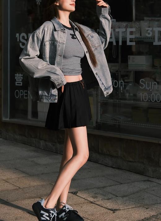 女款刺绣条纹针织吊带背心la008 商品图3