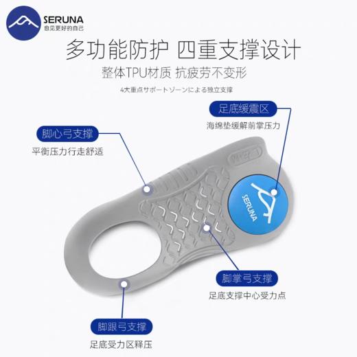 SERUNA足弓支撑扁平足矫正鞋垫xo型腿足内外翻足底矫形矫正器高鞋垫 商品图3